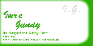 imre gundy business card